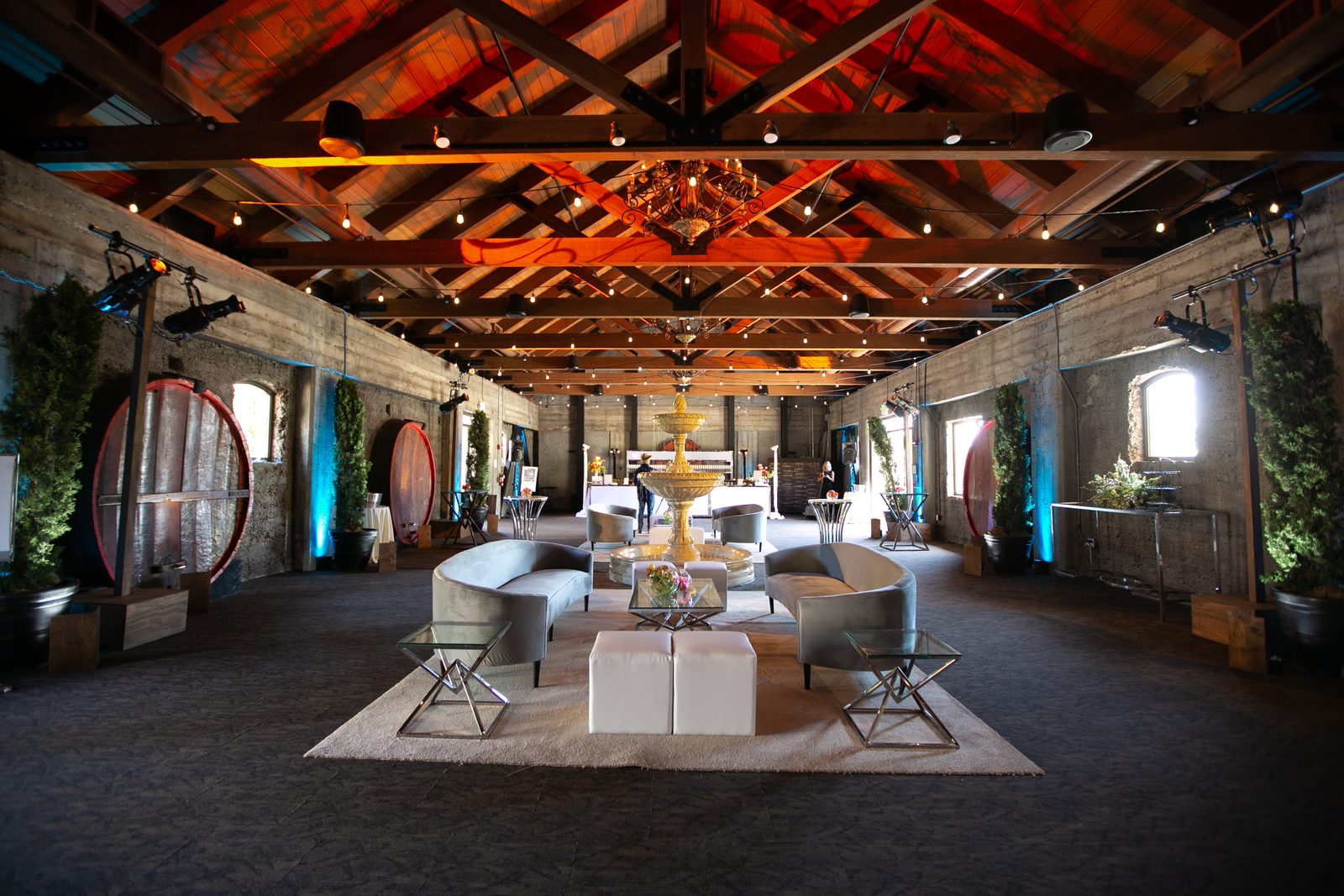 Architectural light wash at the Mountain Winery by Impact