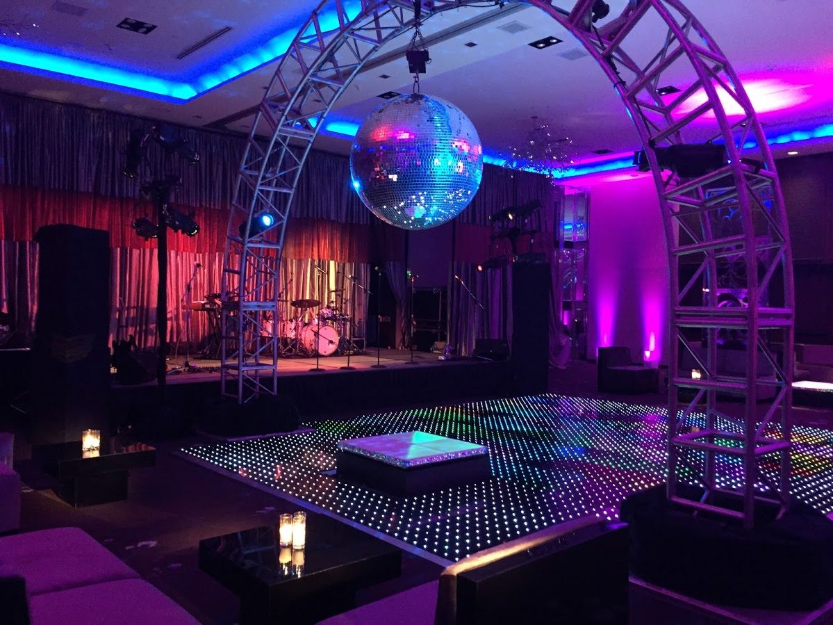Dance floor with live sound by Impact