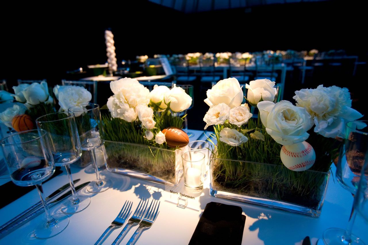 Pin-spotted florals at a Bay Area celebration by Impact