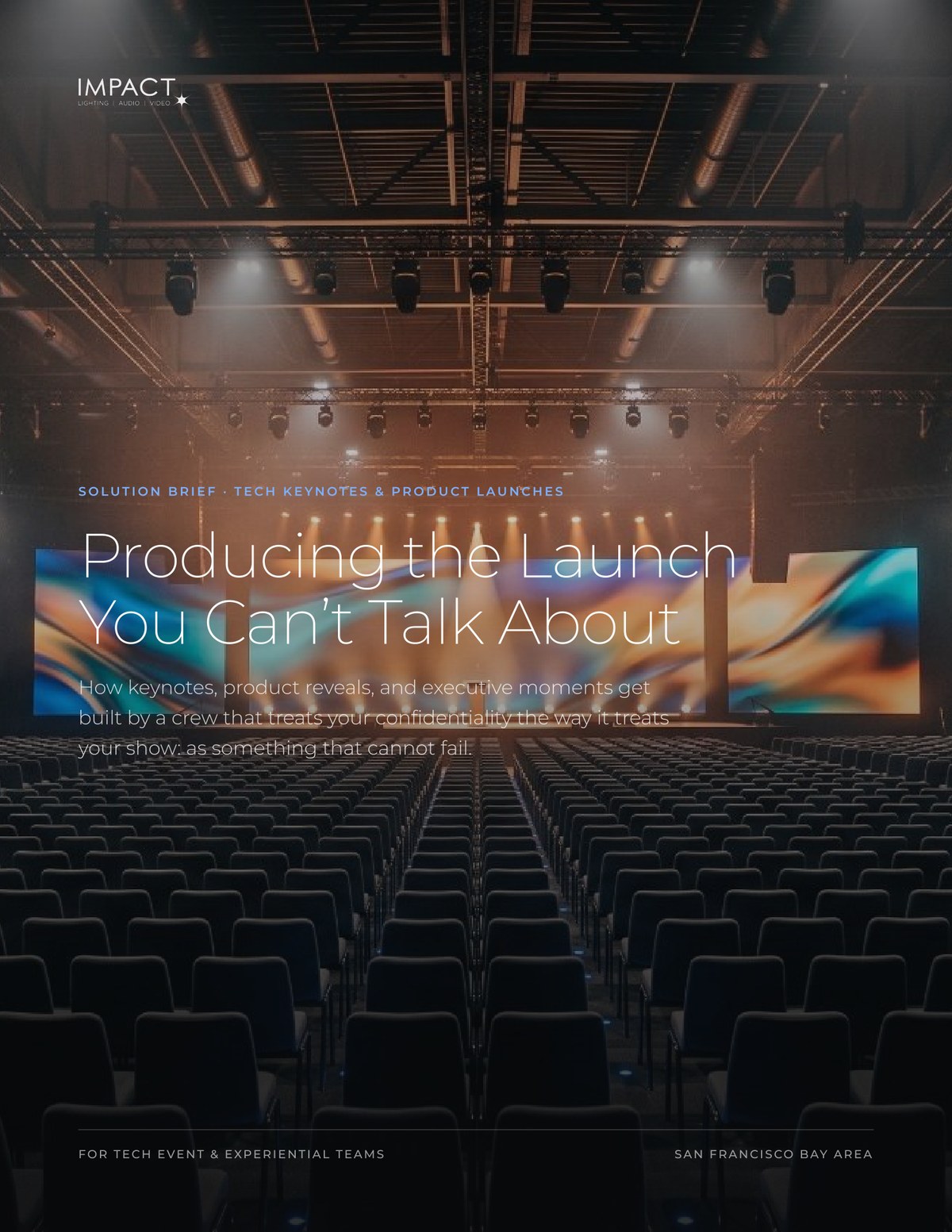 Cover of the Impact solution brief: Producing the Launch You Can't Talk About