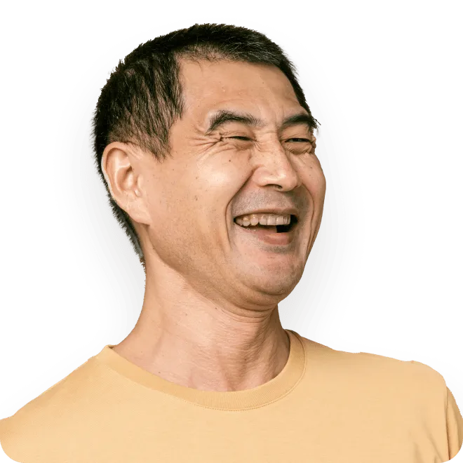 Man smiling