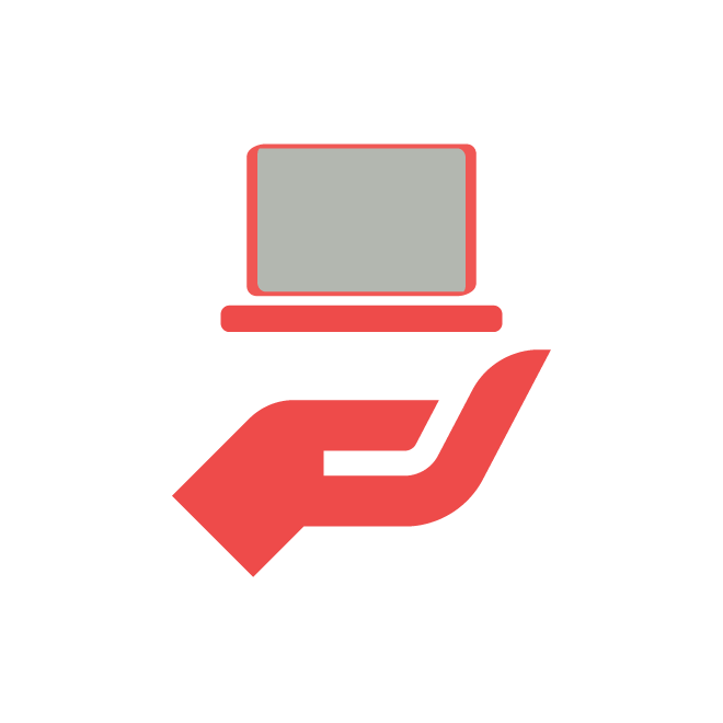 R red handrawn clock