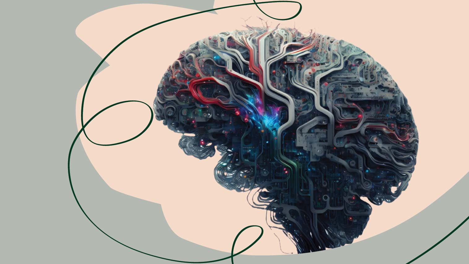 robotic brain concept