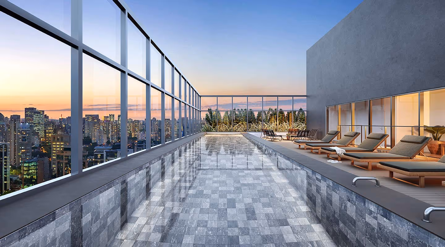 Piscina na cobertura