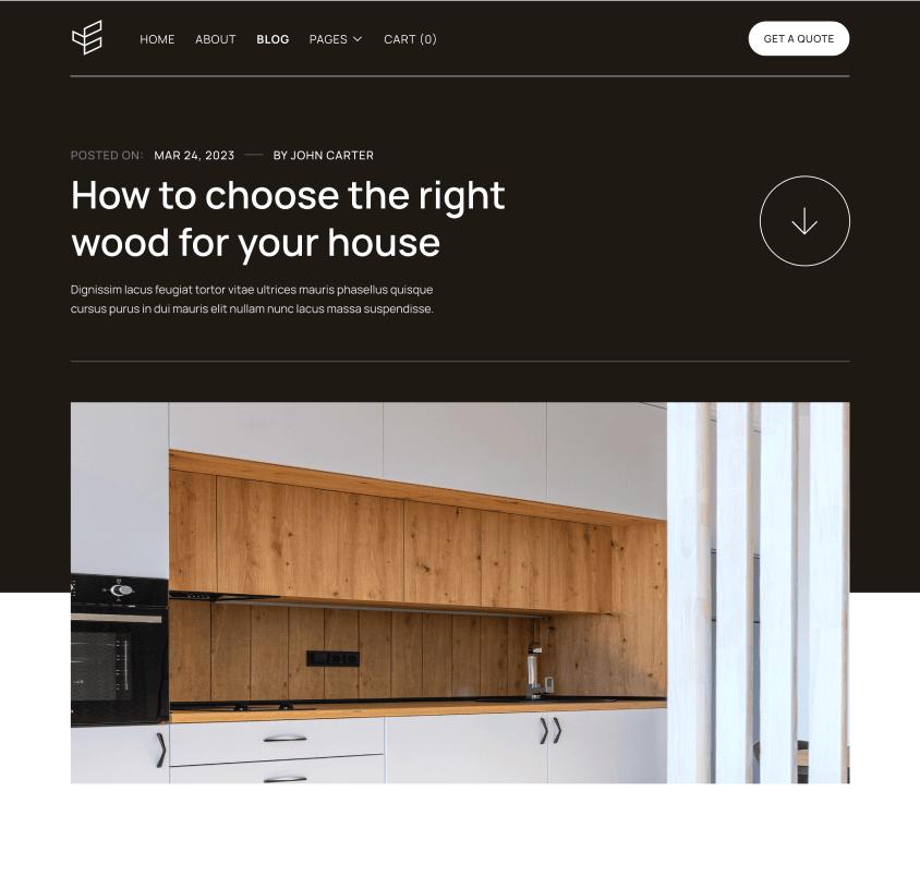 Blog Post Page - Carpenters X Webflow Template
