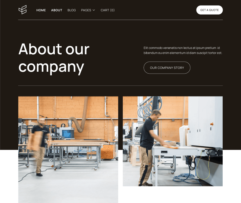 About Page - Carpenters X Webflow Template