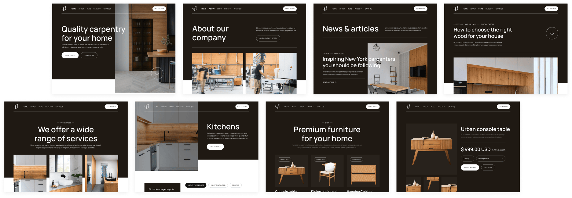 Carpentes X Template - Carpenters X Webflow Template