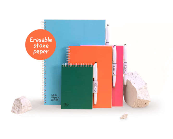 MOYU erasable stone paper notebooks