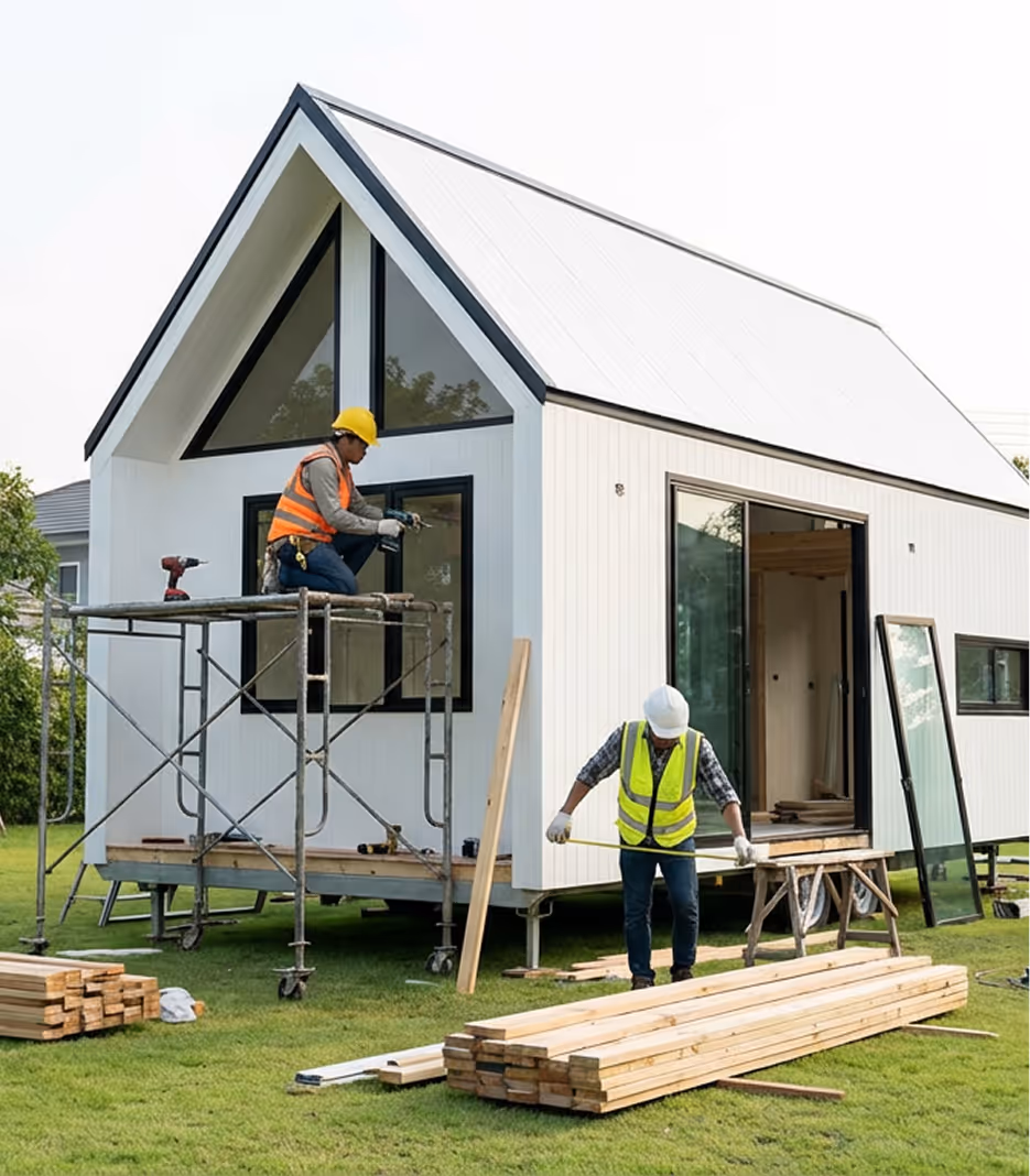 Interior finishes inside a Signature Homes custom tiny home