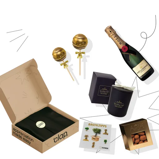 Weihnachtsbox Gold 