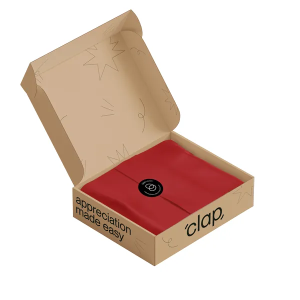red tissue paper clap