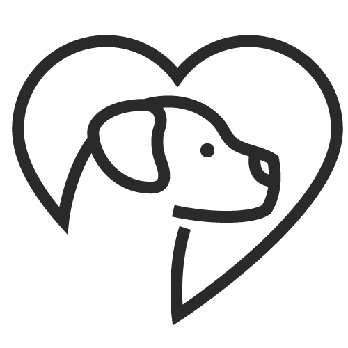 Icon Hund in einem Herz