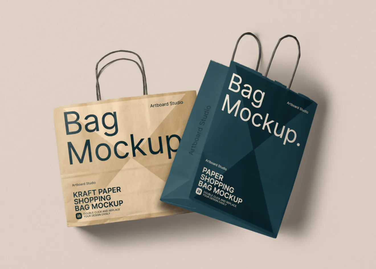 Paper bag mockup