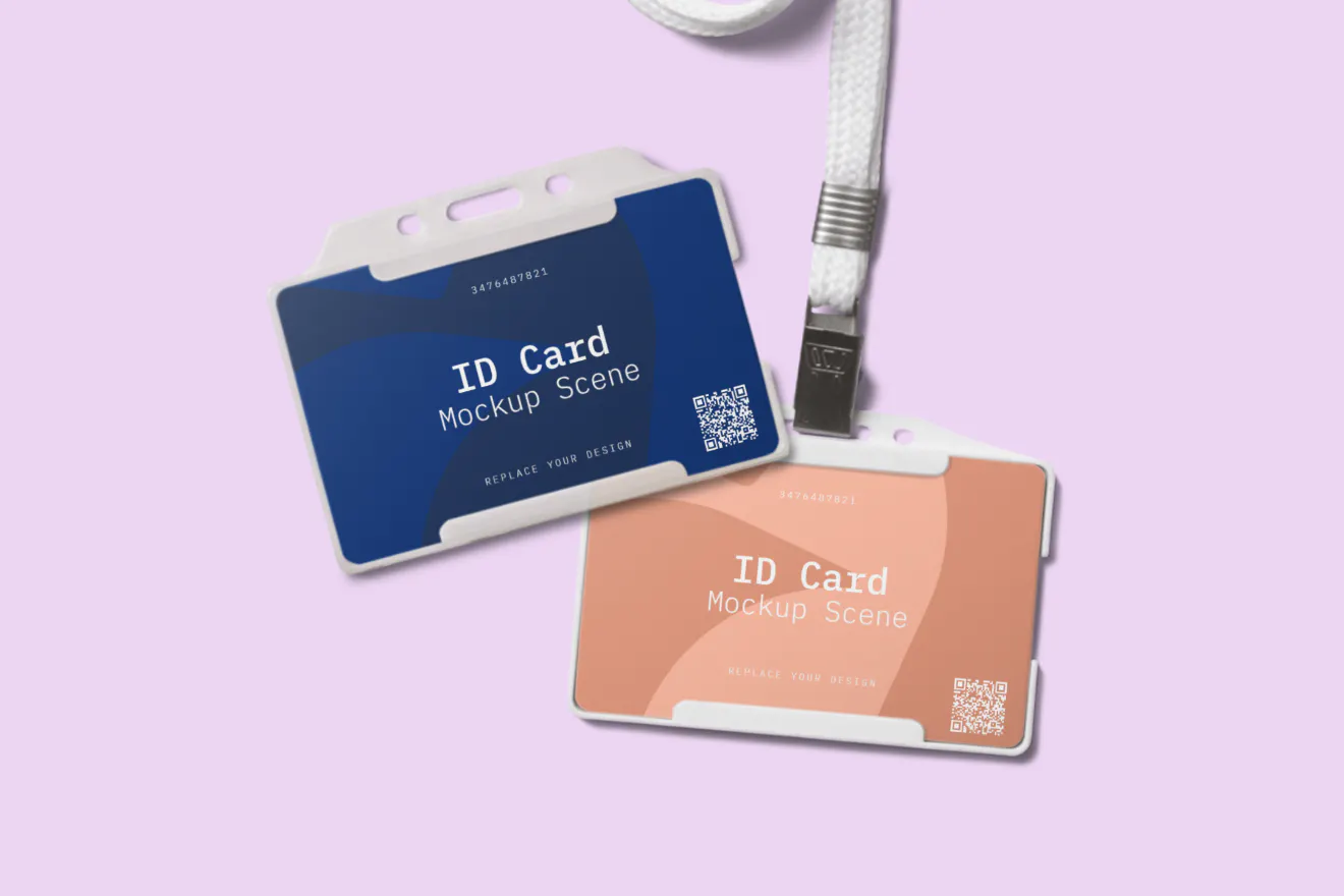 ID card mockup