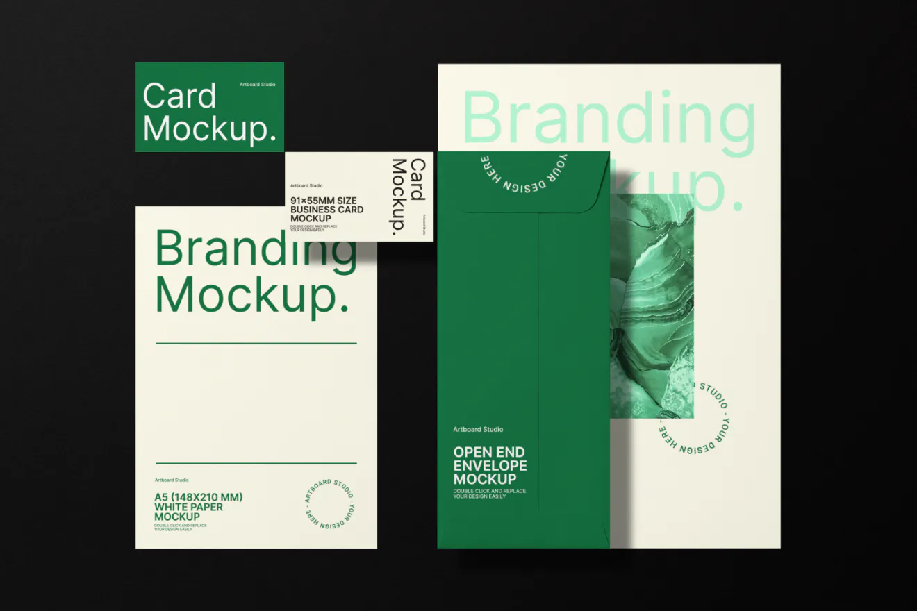 Branding identity mockup scene