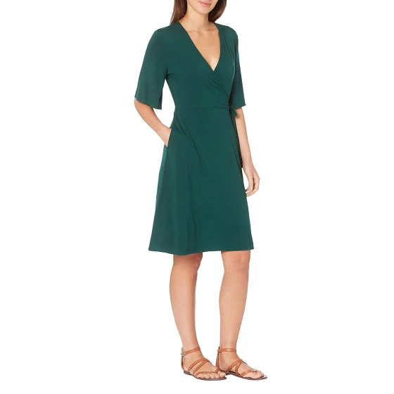 Green Wrap Dress
