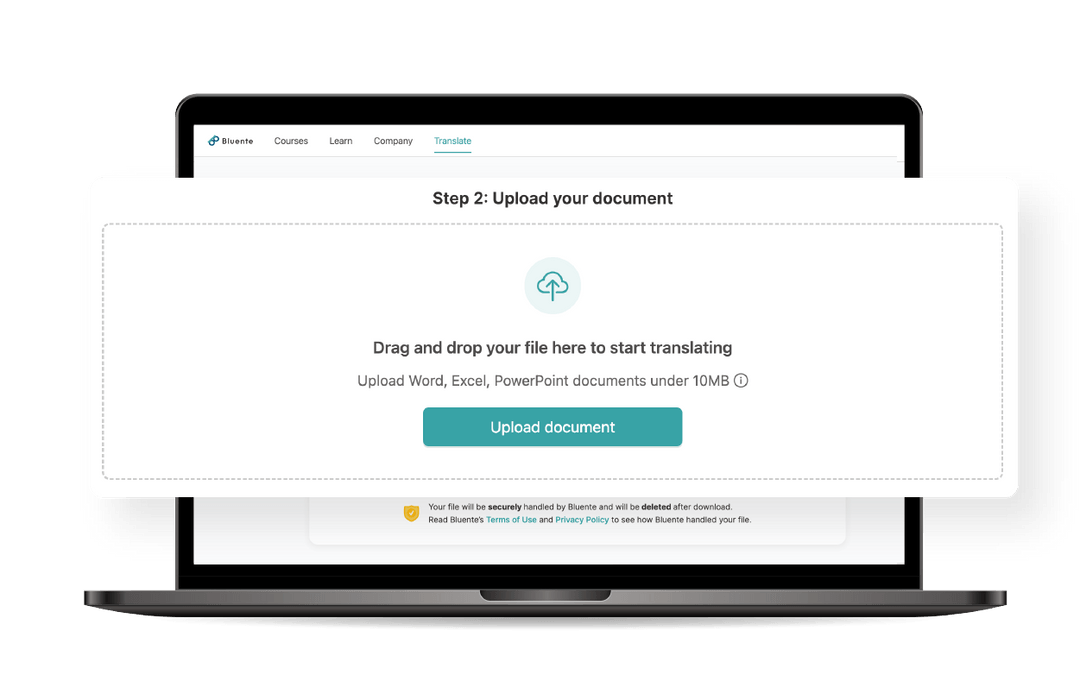 Bluente file translator