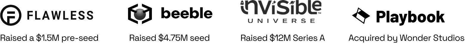 Logos of startup showcase alumni companies