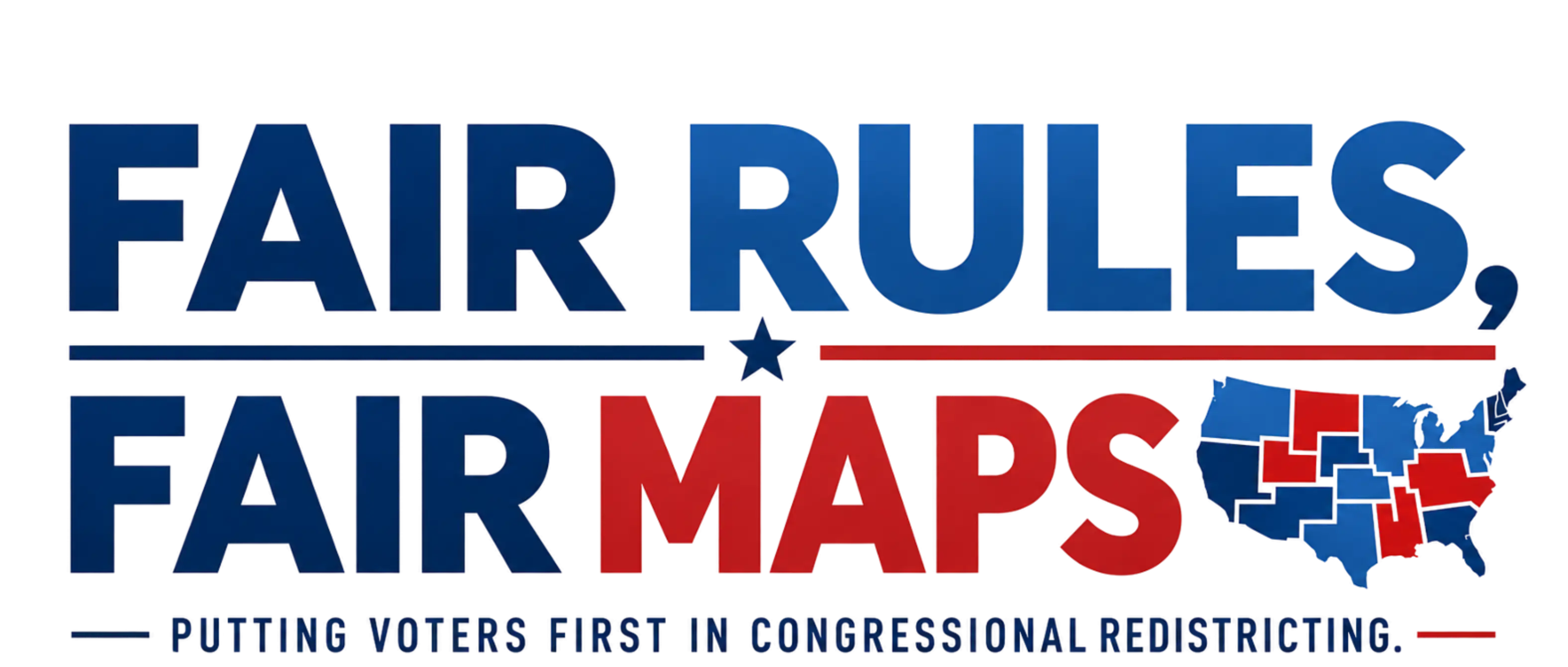 Fair Rules, Fair Maps campaign logo