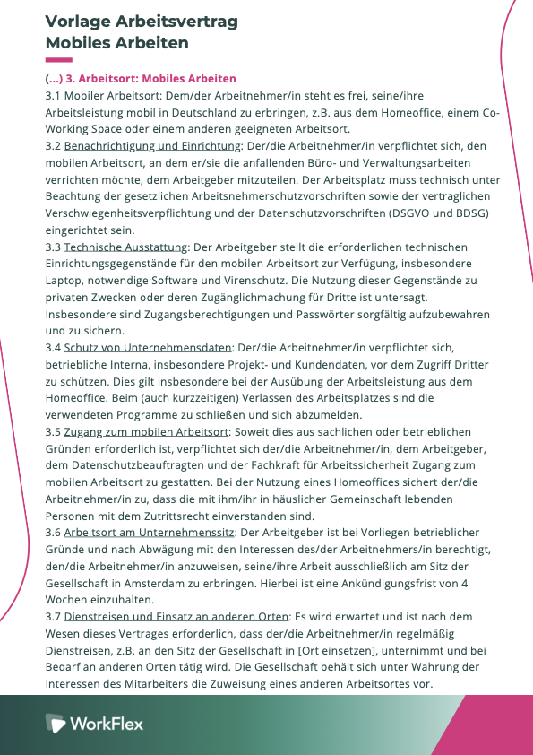 Remote Work Contract