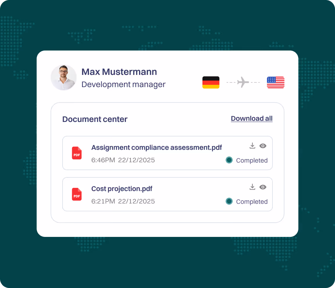 Risk assessment of WorkFlex global compliance engine