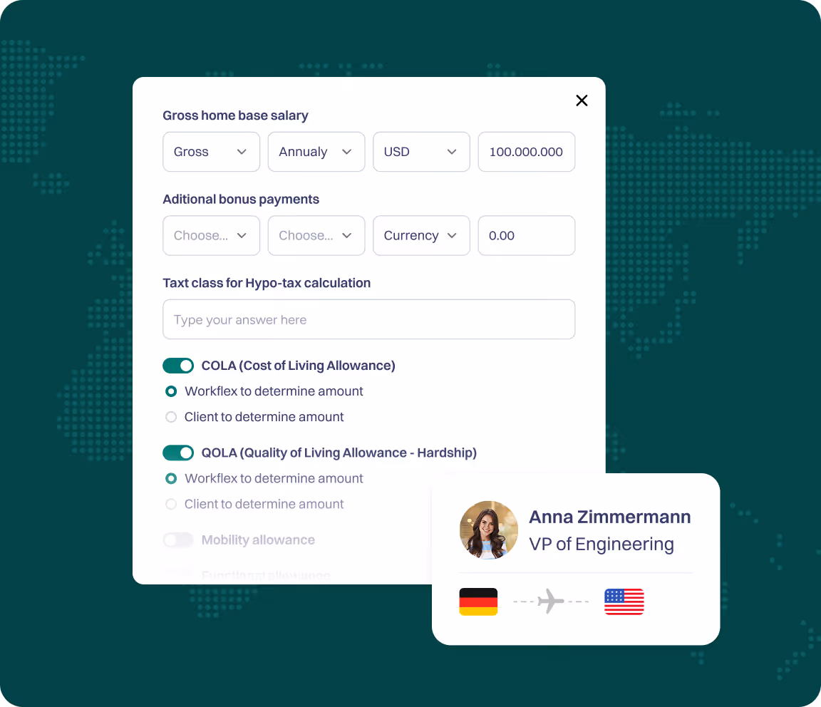 Risk assessment of WorkFlex global compliance engine