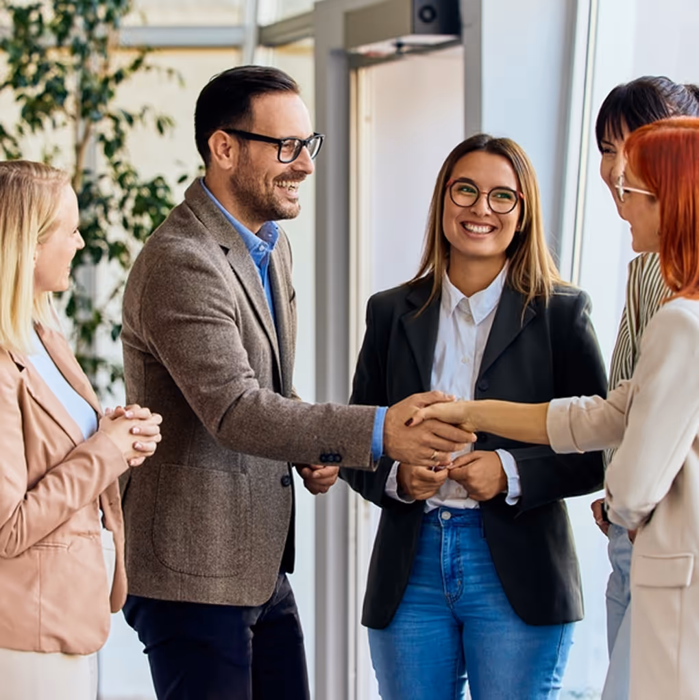 Women works remotely from abroad