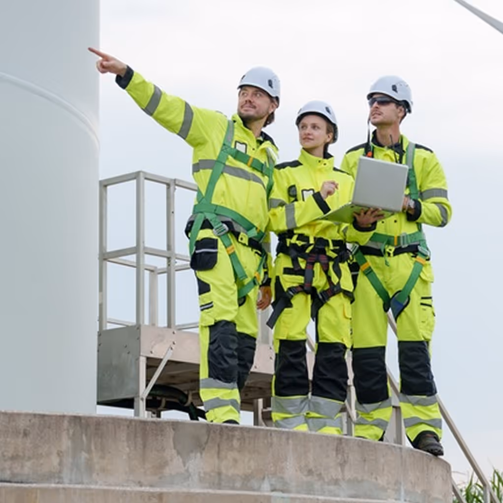 Women works remotely from abroad