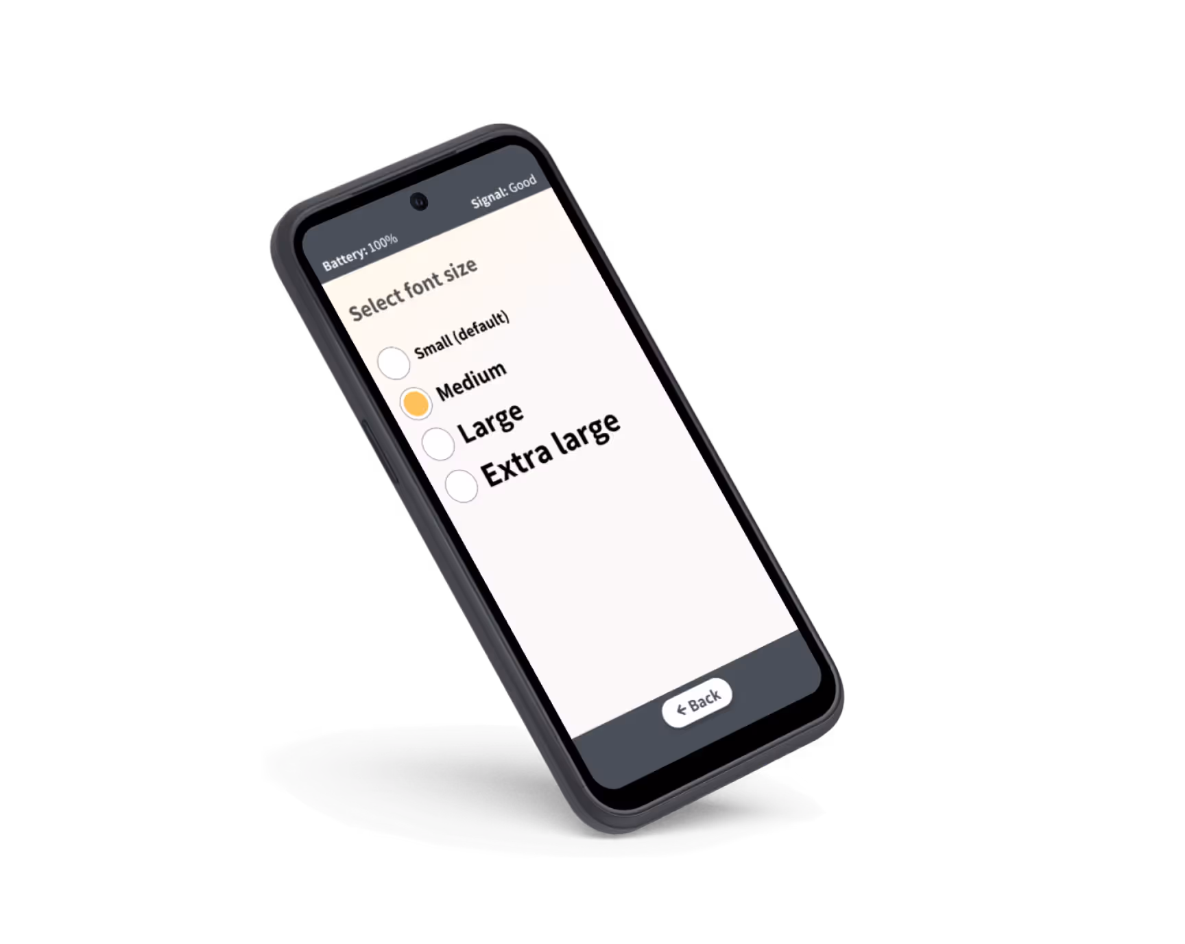 accessibility in chatsie phone