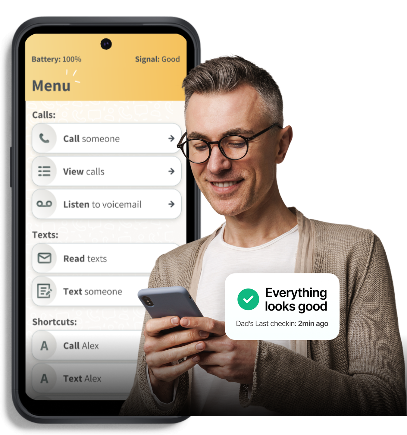 phone for parents, with great accessibility