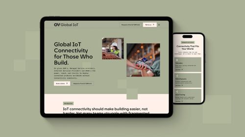 OV Website Design by Afundi shown on laptop and mobile