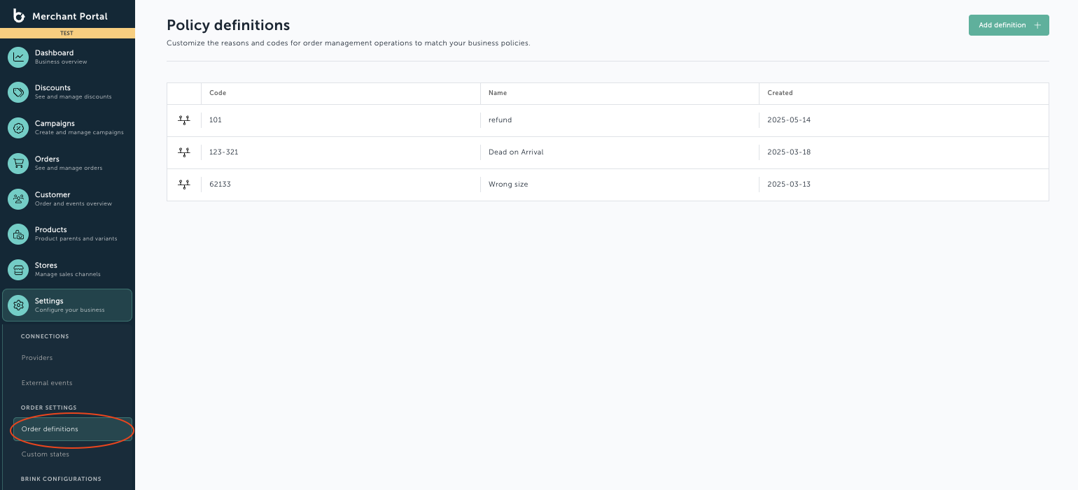 Configure and Use Custom Reason Codes
