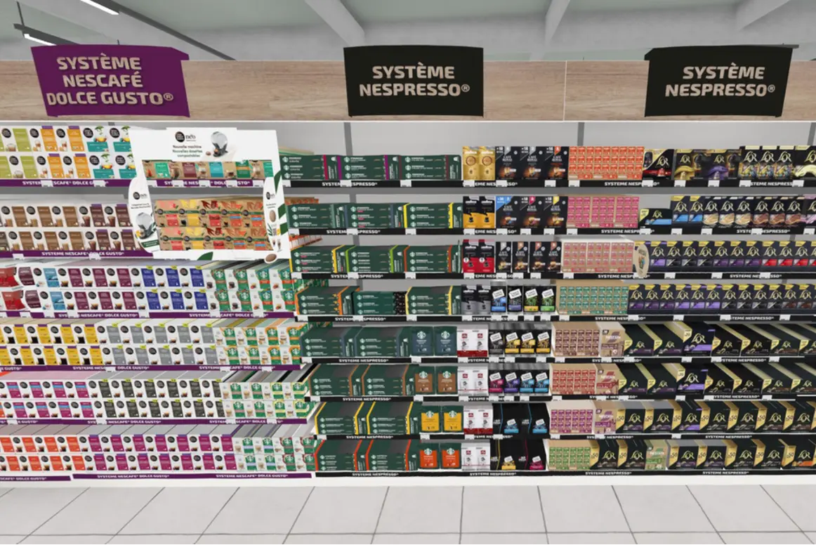 Nespresso Shelf Layout