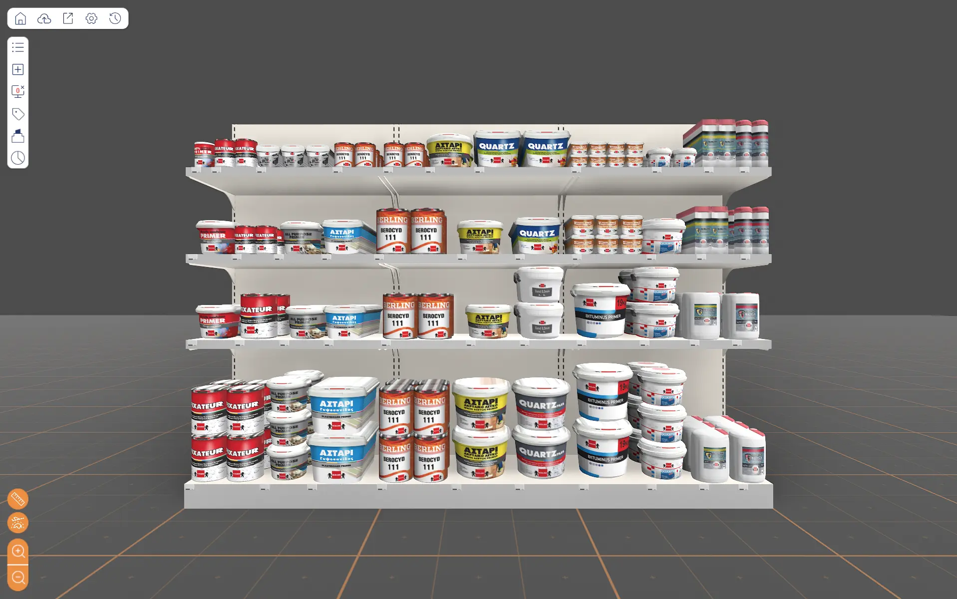 Planogramme de peinture