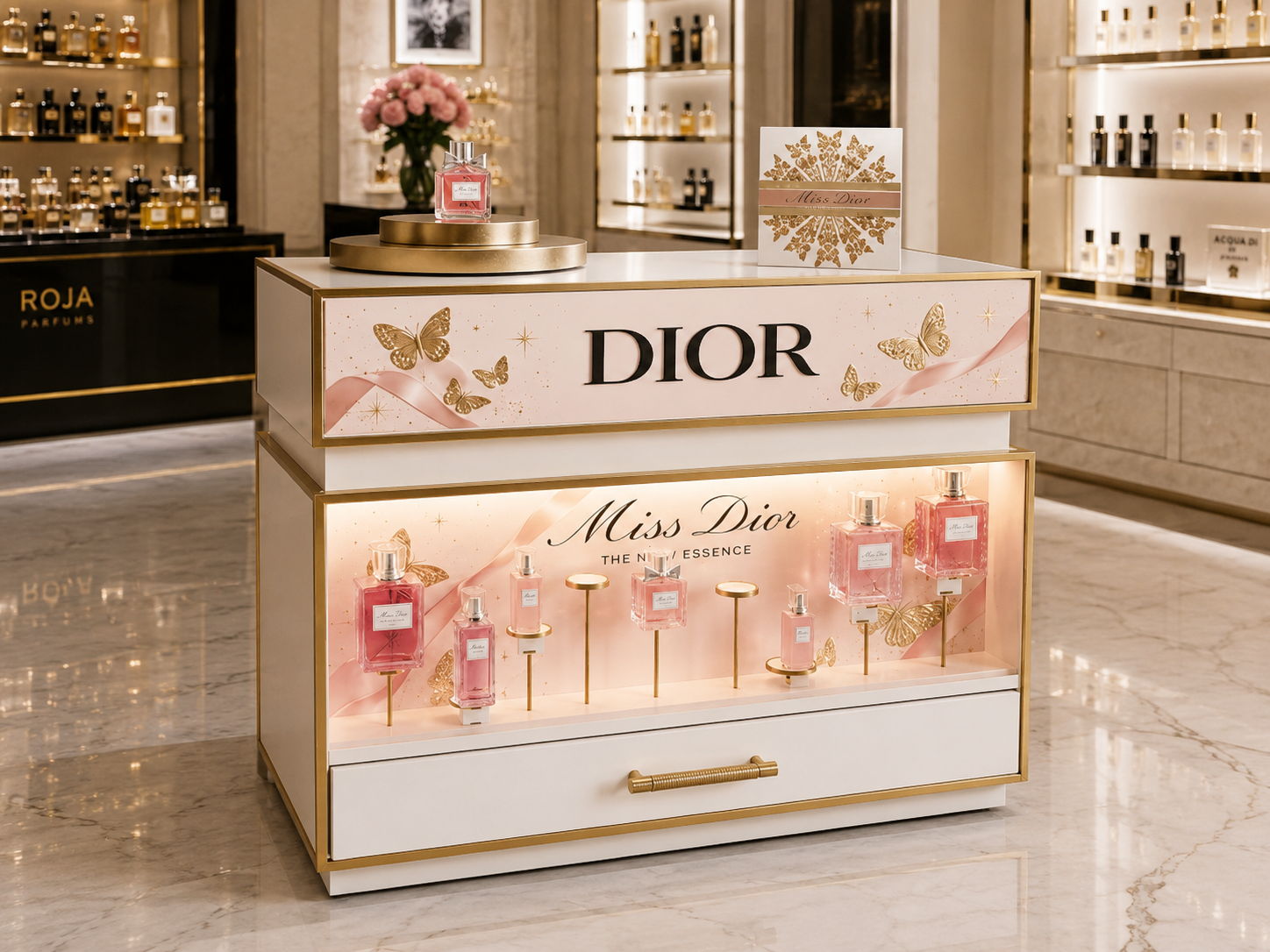 Luxury & Beauty: Planning for the Rollout of Holiday Window Displays Using Digital Twins