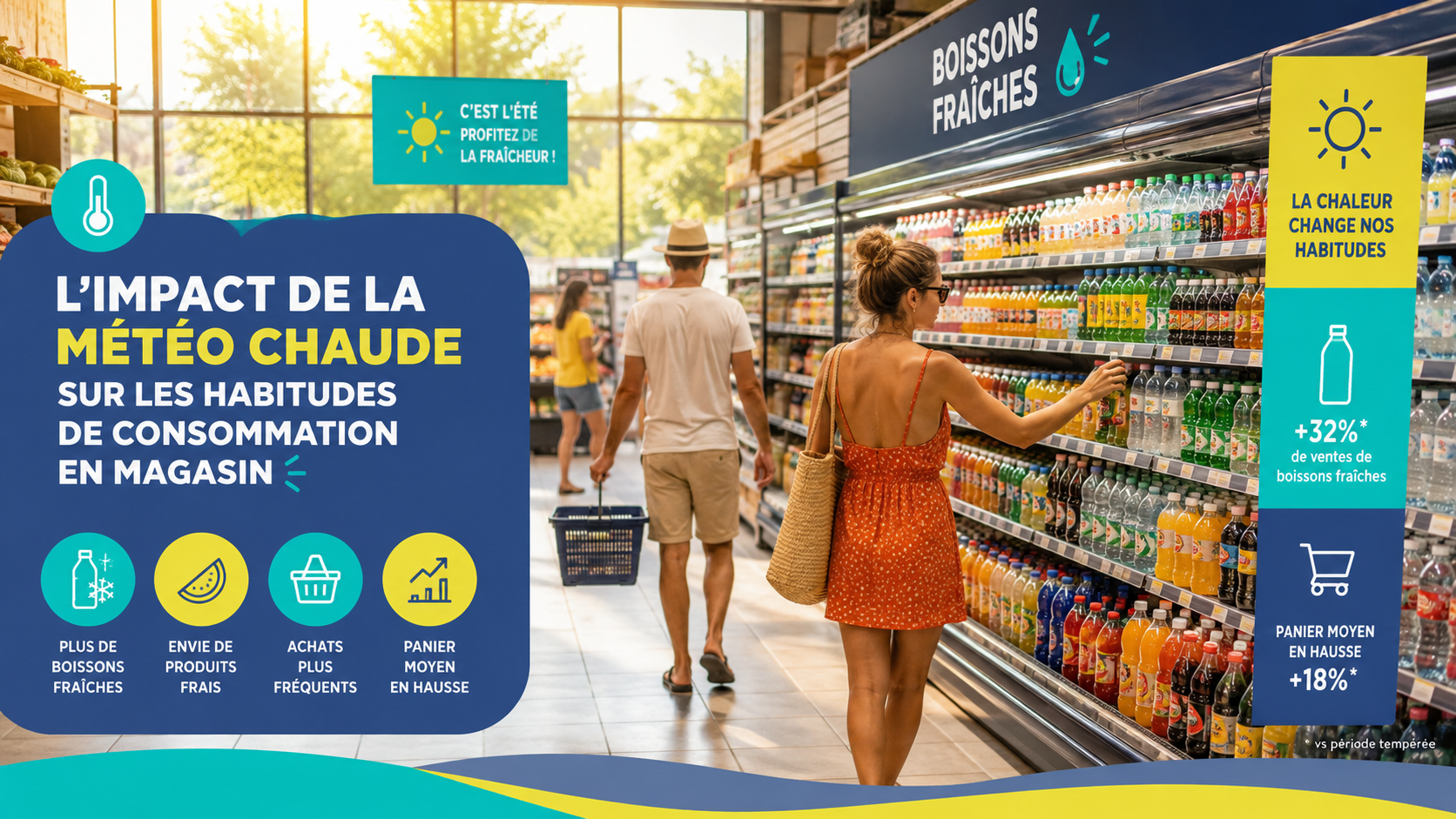 Quel est l'impact de la canicule sur les habitudes de consommation et le merchandising ?