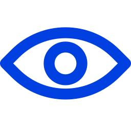 Blue eye icon with a black pupil in the middle.