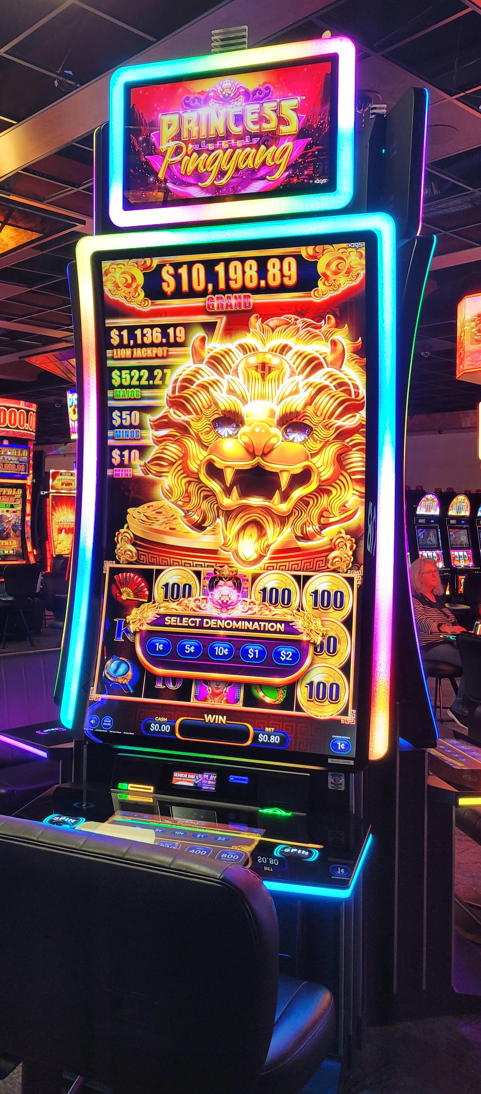 Lion Cash Princess Pingyang by AGS brought to Comanche Nation by PDS Gaming