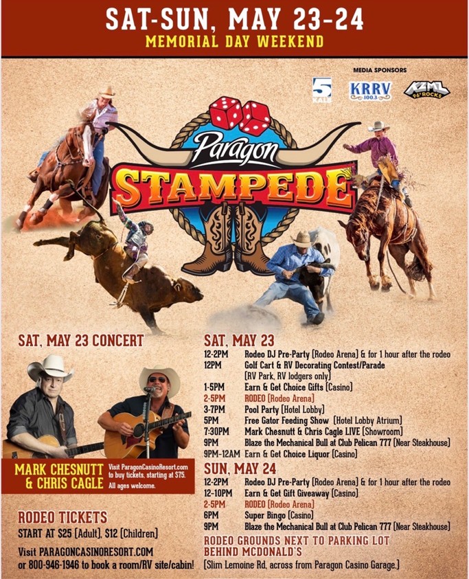 🤠 Paragon Stampede Rodeo - Memorial Day Weekend!