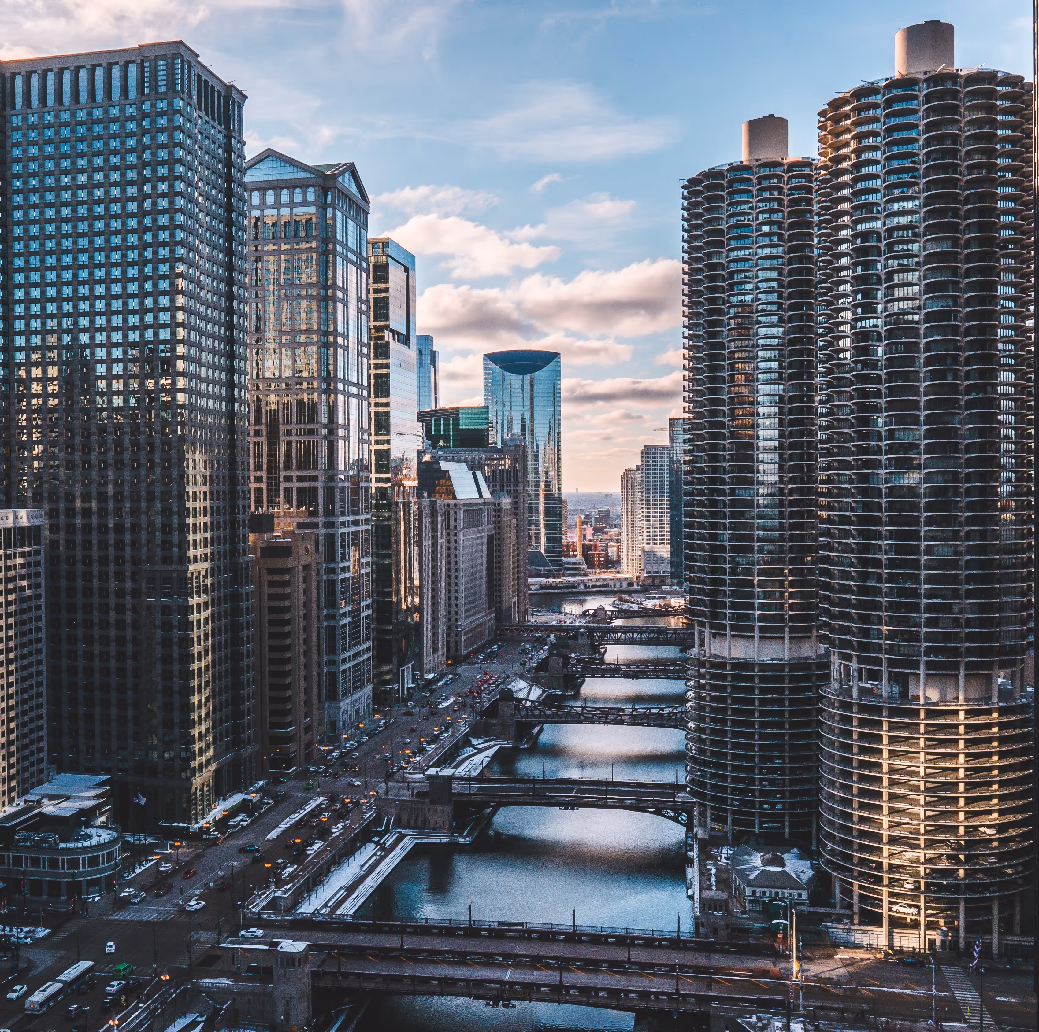 A photo of downtown Chicago