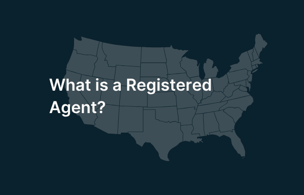 A picture showing question ' What is a Registered Agent ? '