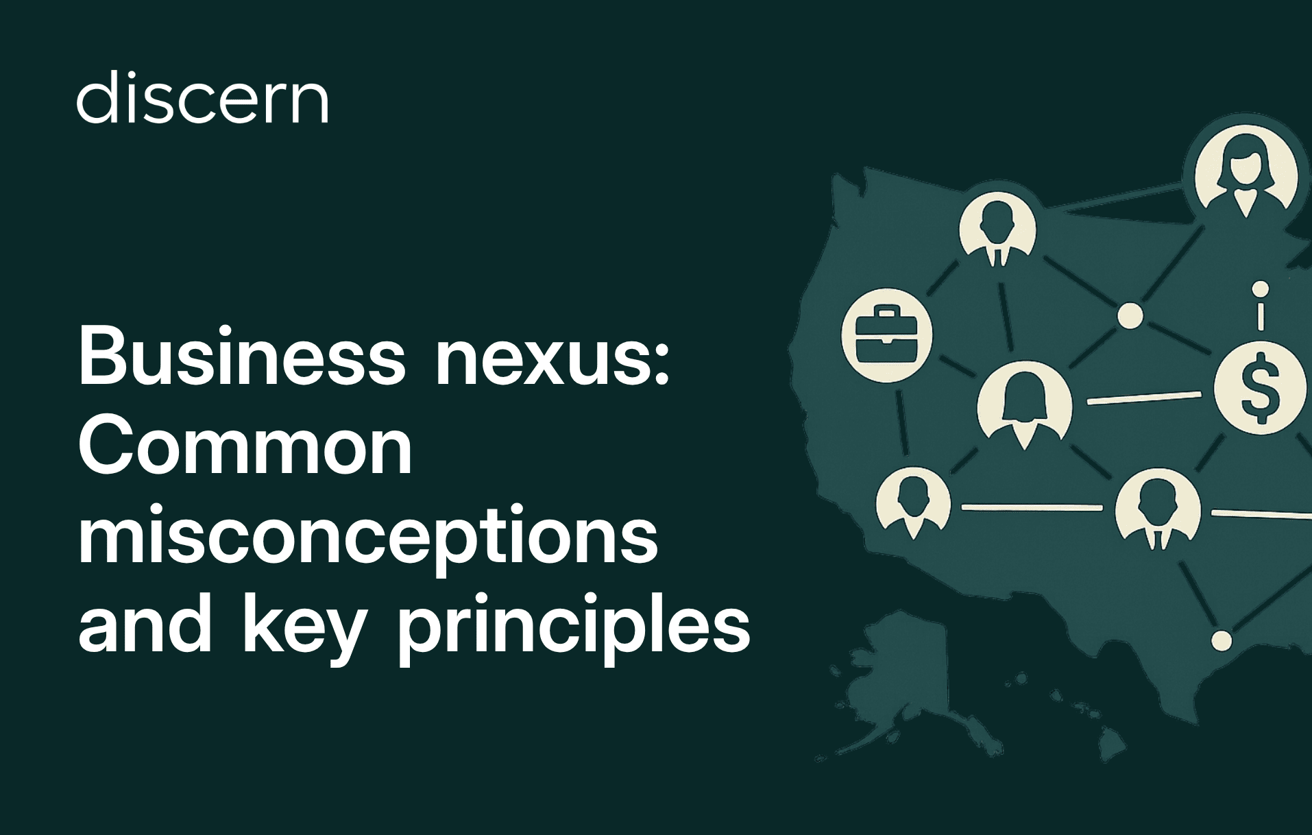 Discern logo with nexus principles presentation slide