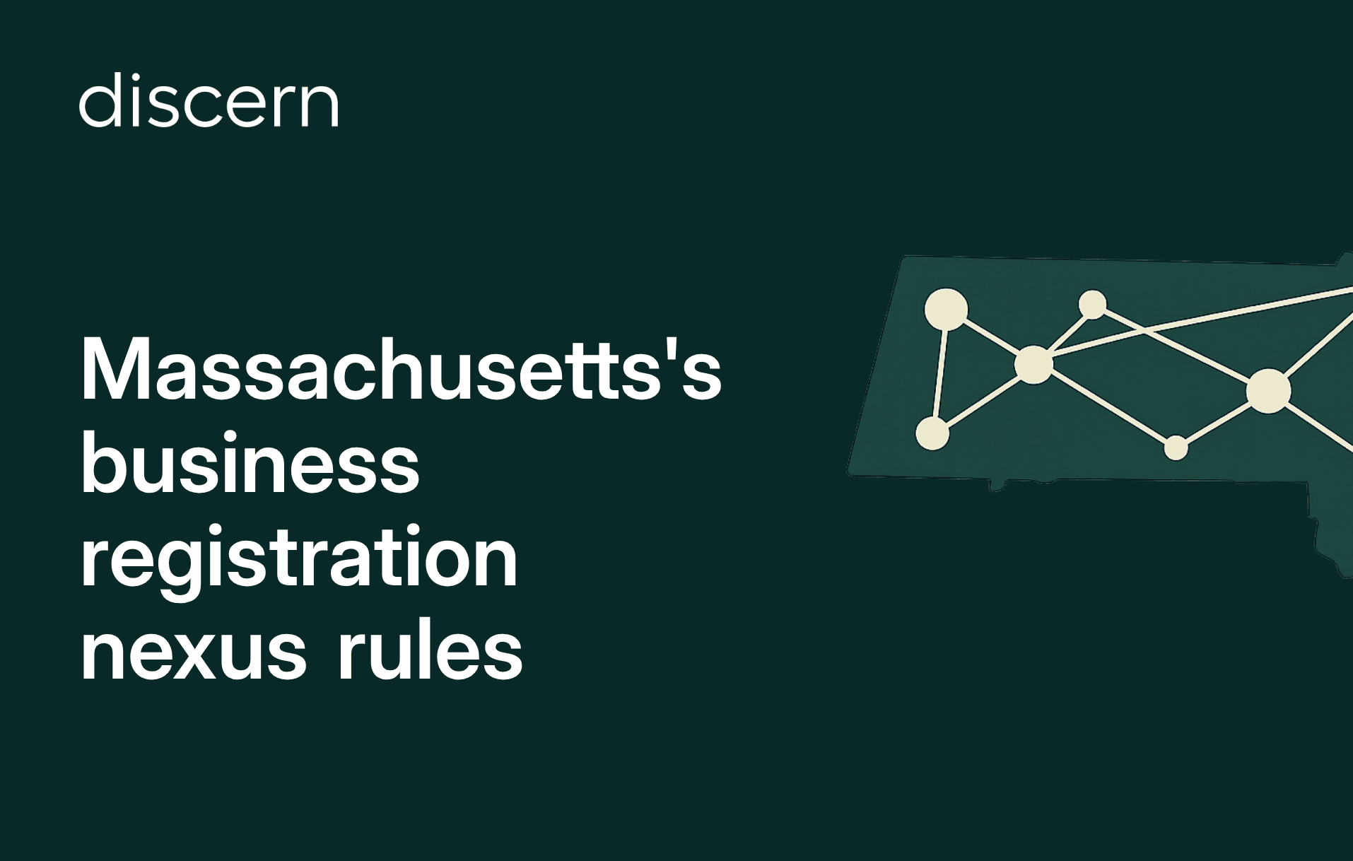 Massachusetts business registration nexus rules