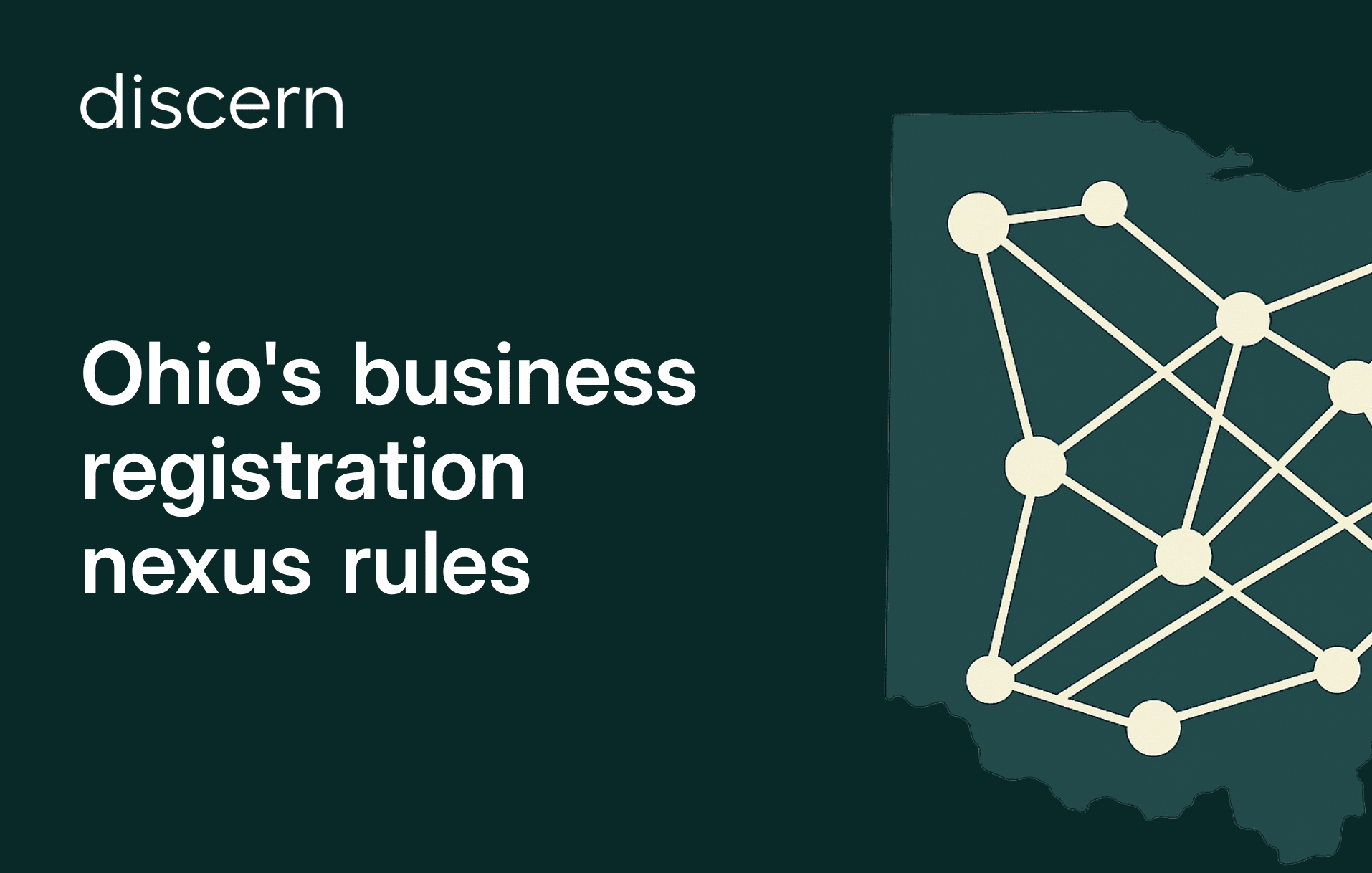 Ohio's business registration nexus rules graphic