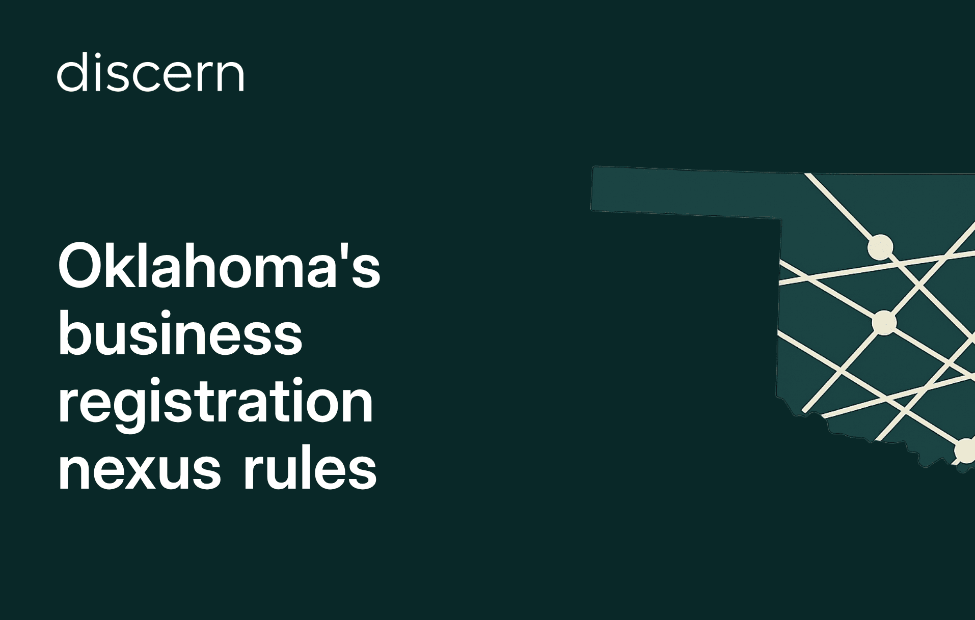 Oklahoma Business Registration Nexus Rules 