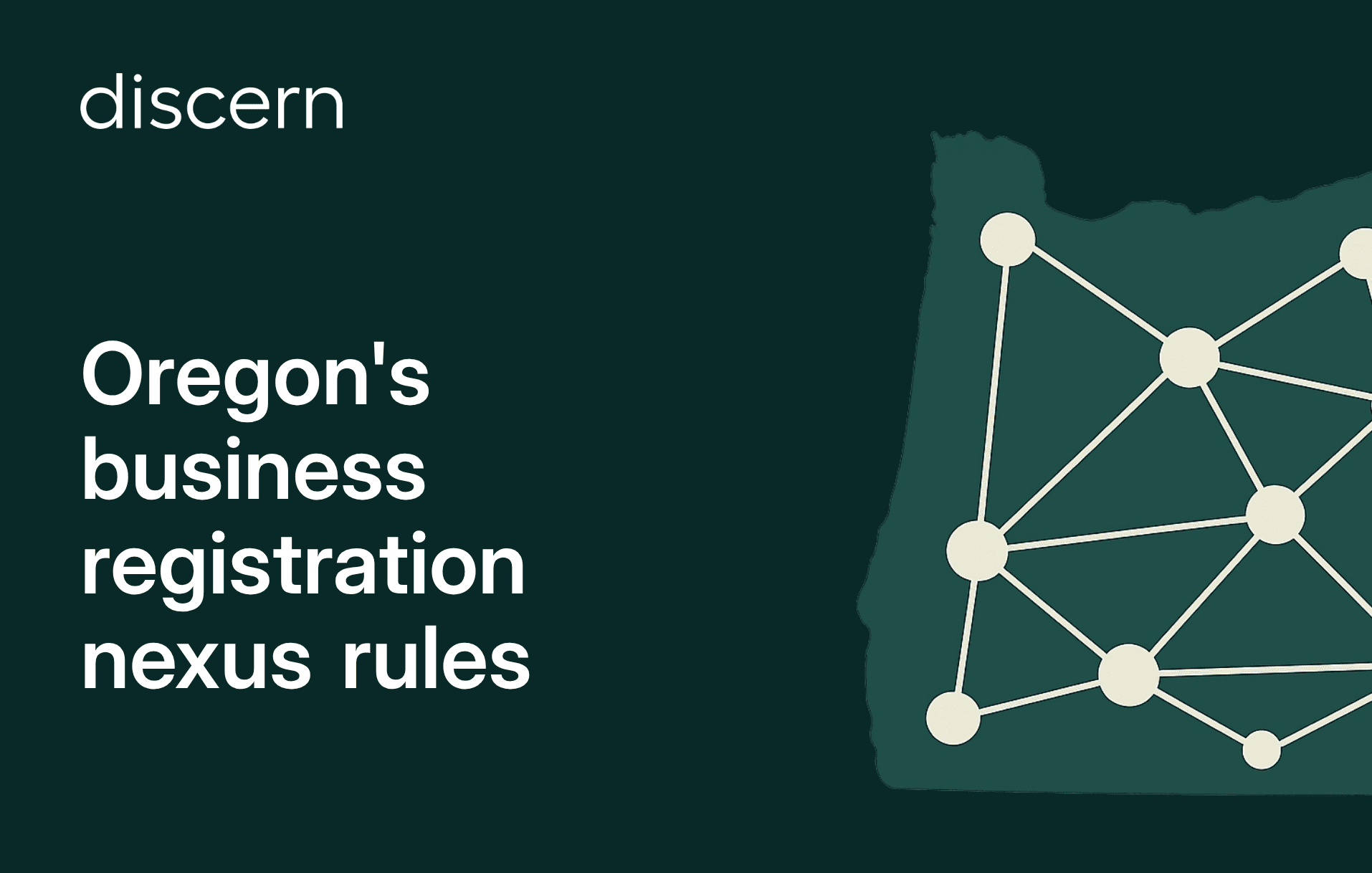 Oregon Business Registration Nexus Rules