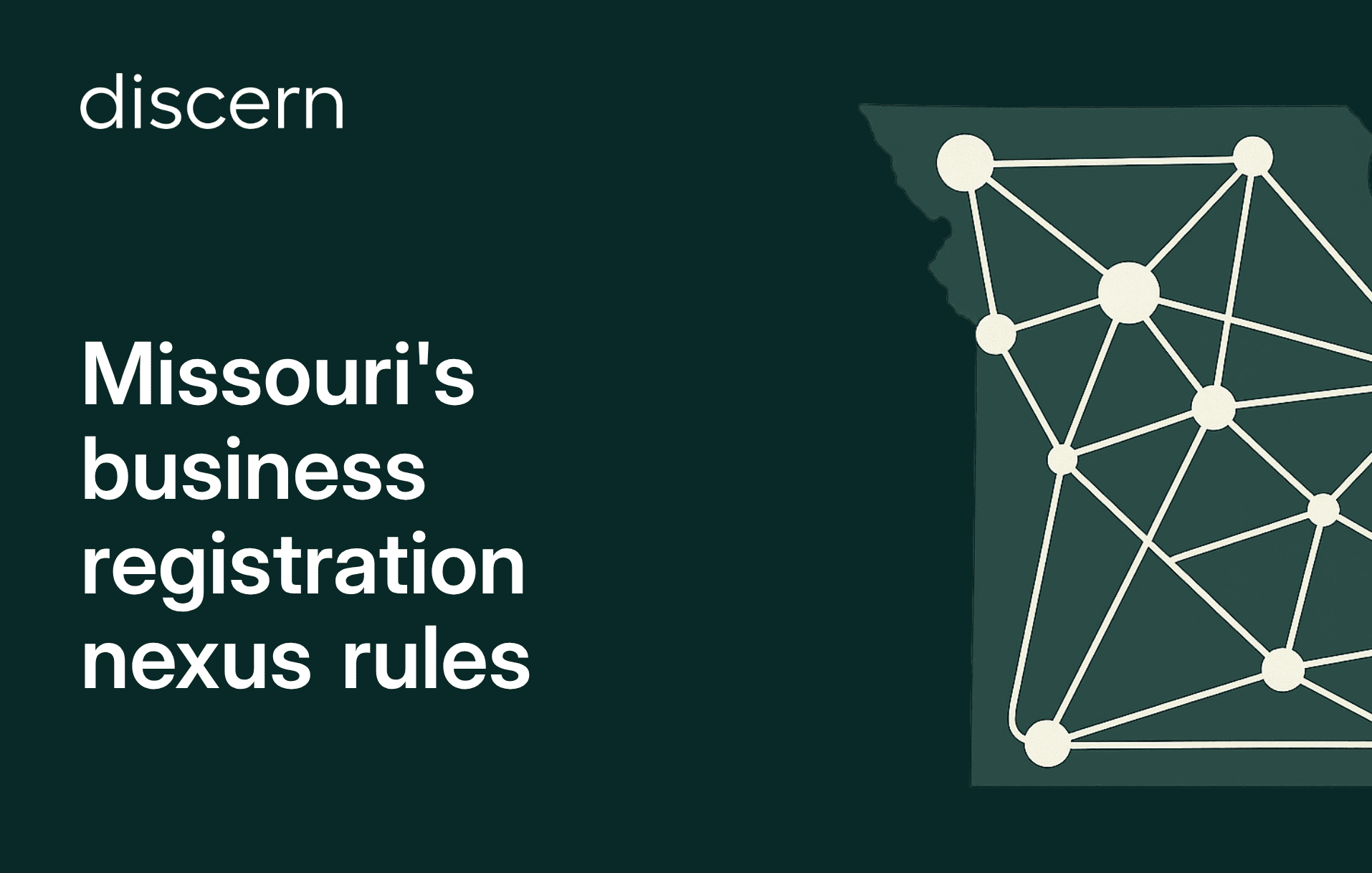 Missouri's business registration nexus rules title