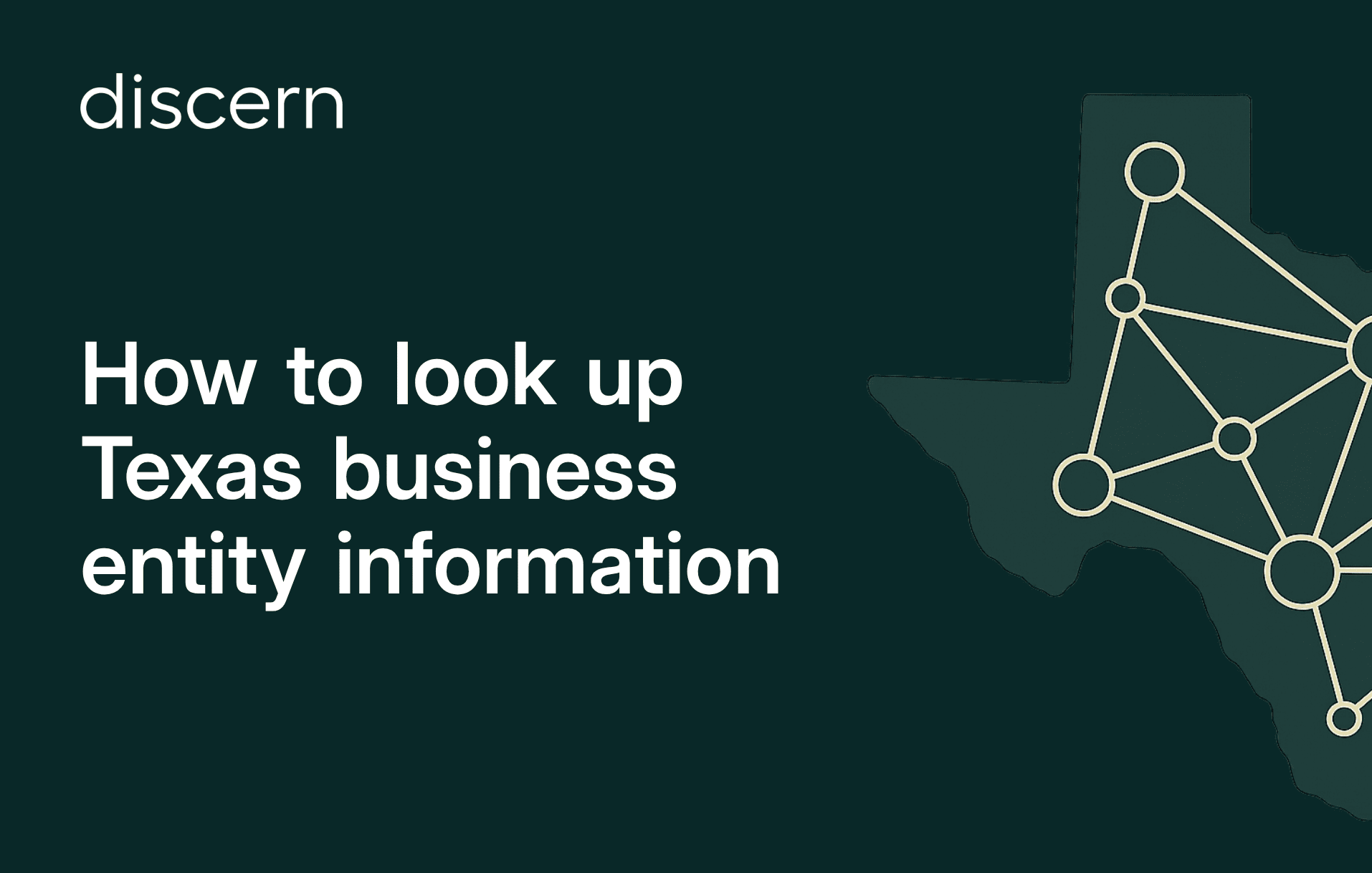Texas business entity search guide title slide
