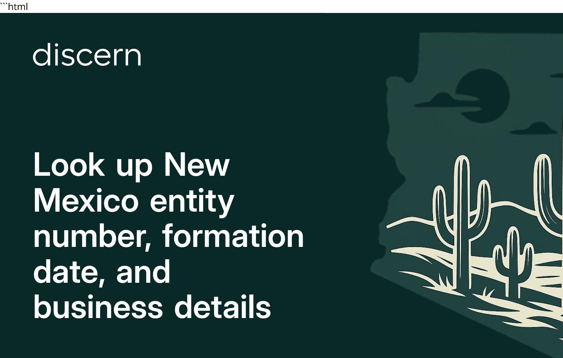 Guide: Look up New Mexico business entity details