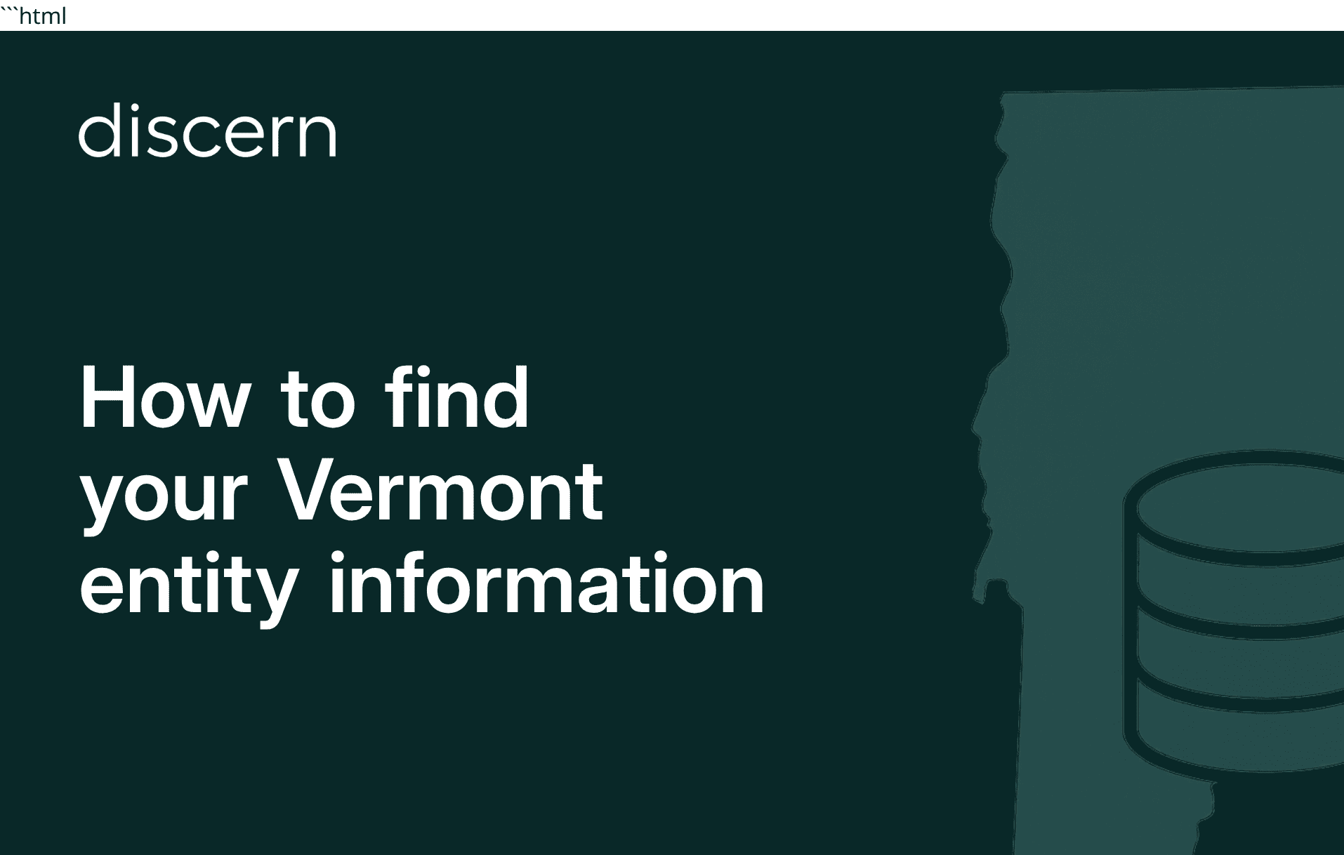 Guide: How to find your Vermont entity information